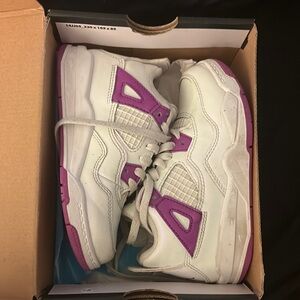 Jordan Kids Sneakers White and Purple